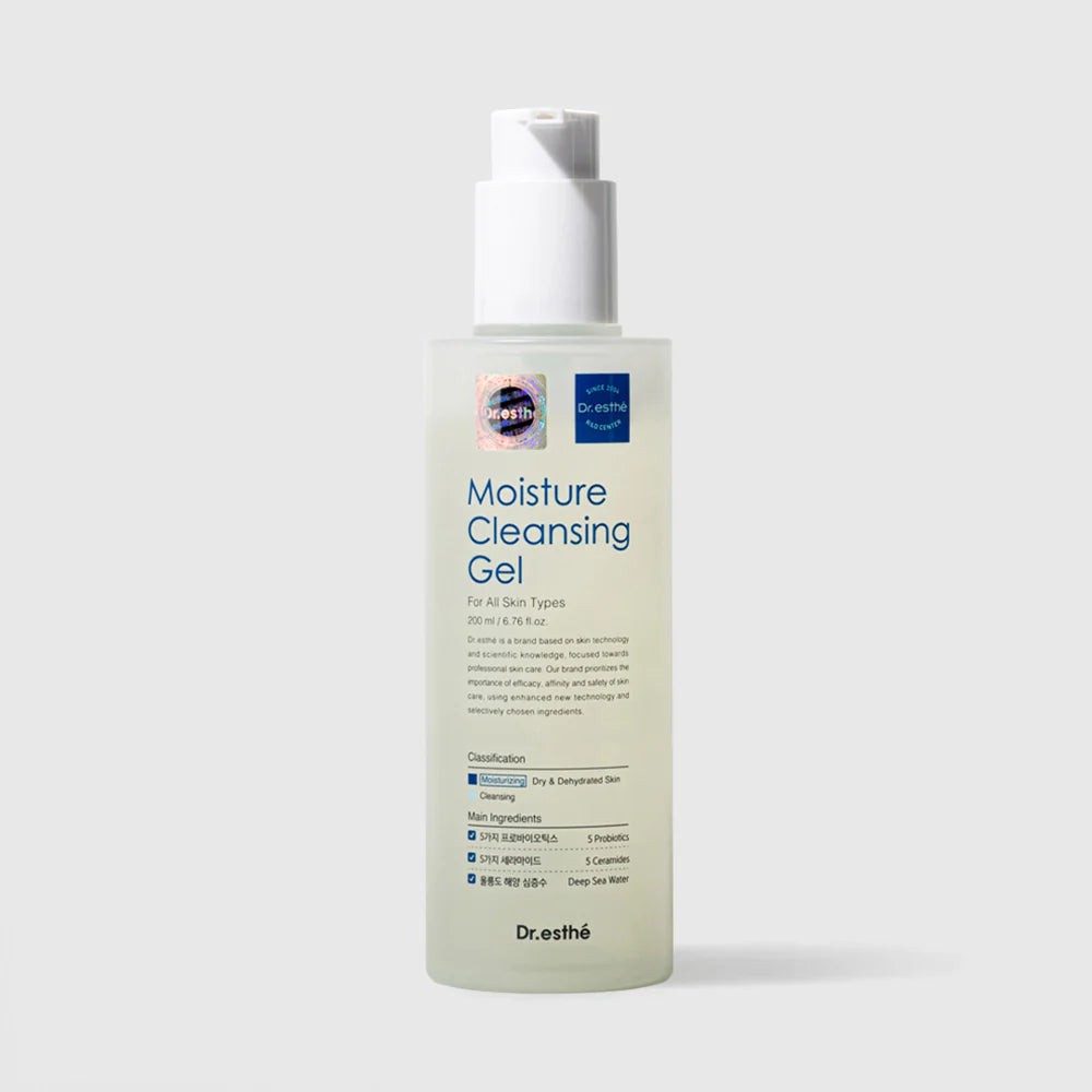 Dr Esthe Moisture Cleansing Gel – Gentle Hydrating Cleanser for Sensitive Skin