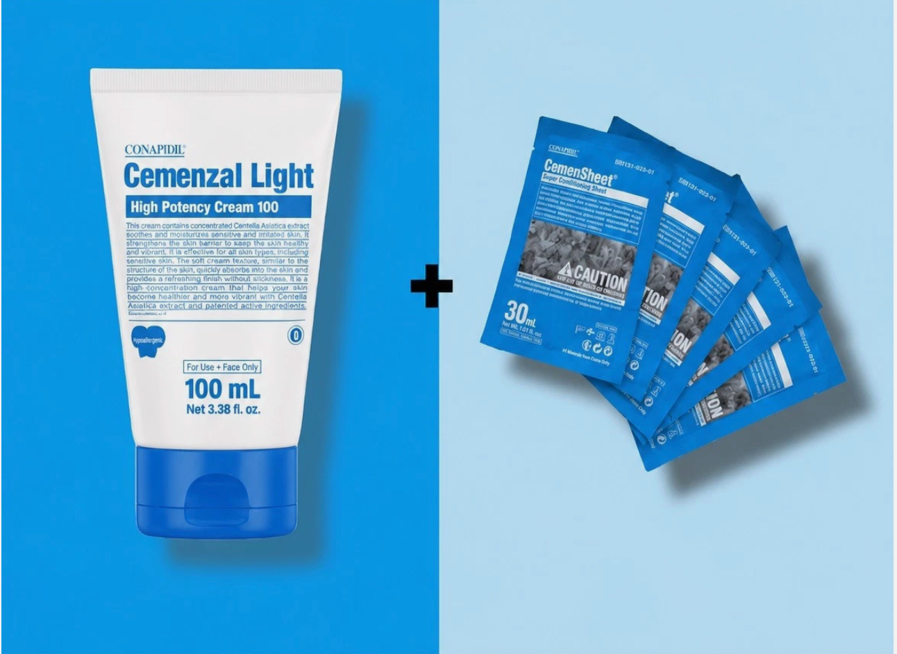 Cemenzal Light Cream 100ml+Cemensheet Mask 30ml x 5