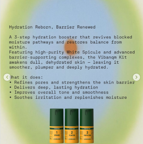 VQM VIBANQM  3-Step Kit Intensive Hydration Pore Care