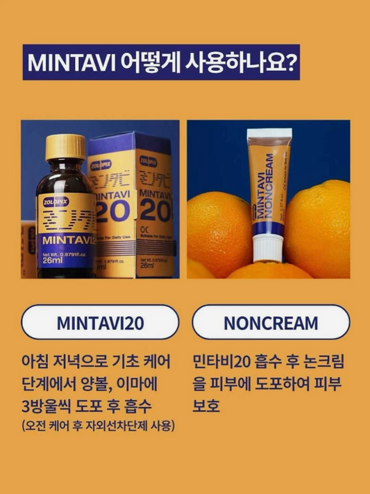 ZOLOPIX Mintavi Ampoule 26ml + Mintabi NonCream 20ml Set