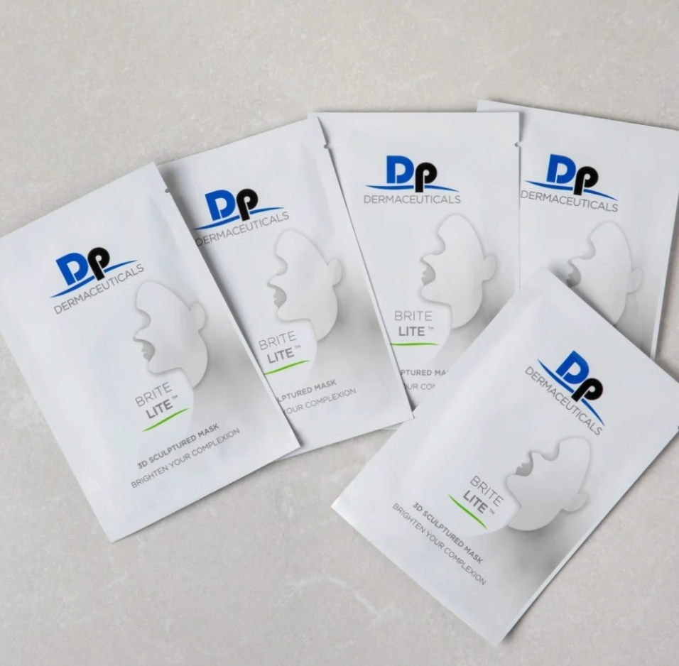 DP Dermaceuticals Brite Lite 3D Sculptured Mask box of 5