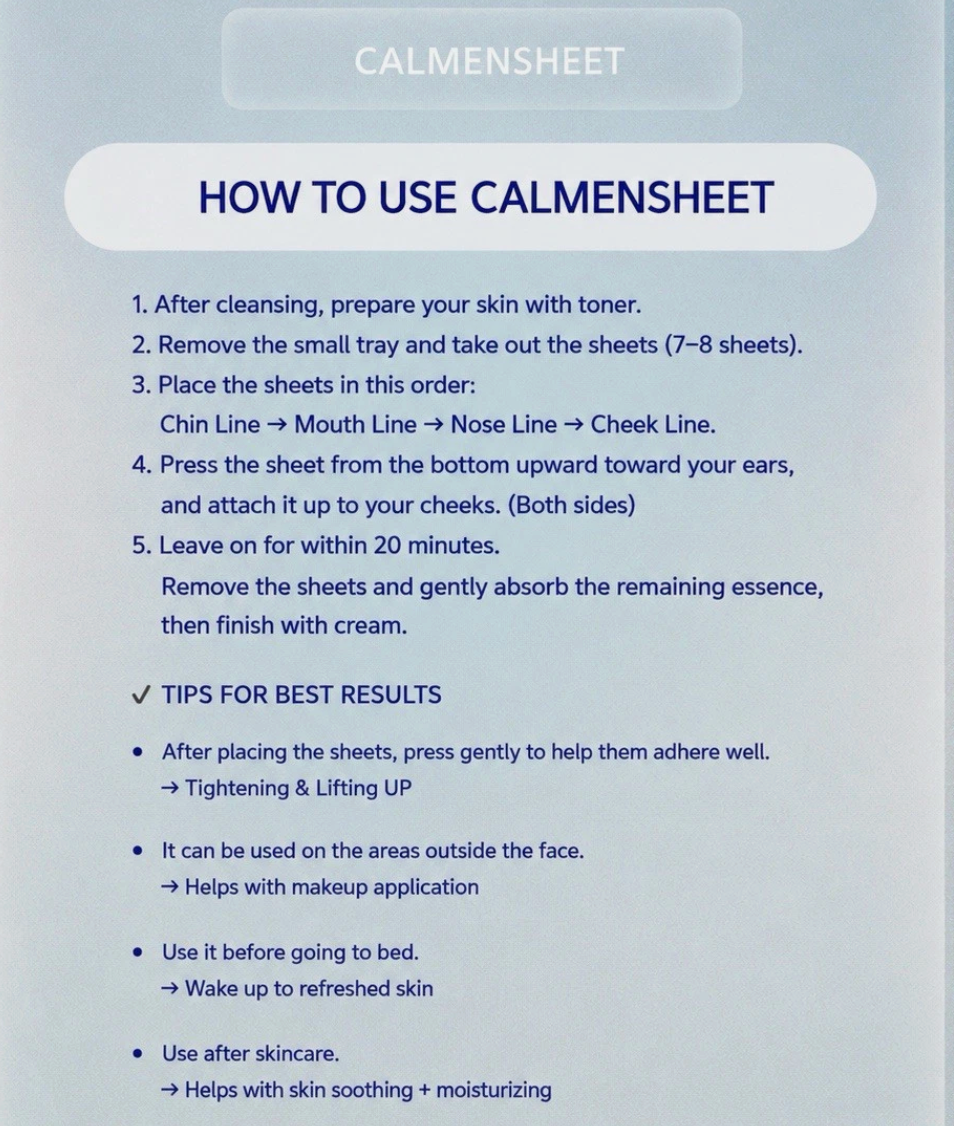 Conapidil Calmensheet Cooling & Soothing Sheet 50 Sheets