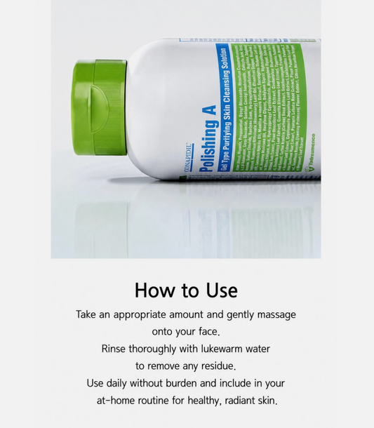 CONAPIDIL Polishing A Gel Cleanser 200ml Daily Purifying Facial Cleanser