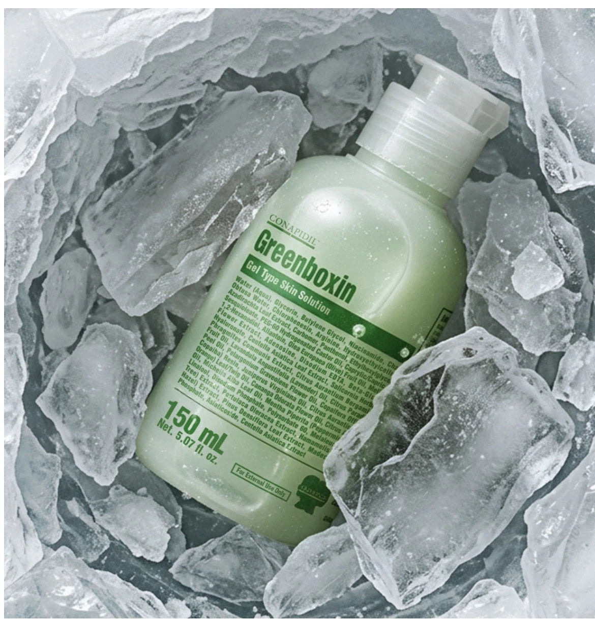 CONAPIDIL Greenboxin Gel Type Skin Solution 150ml – Cooling Gel Ampoule